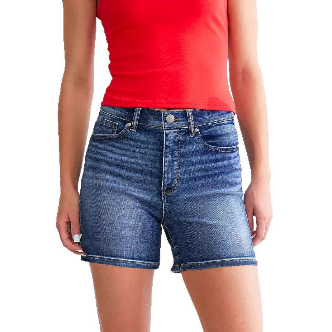 Womens Casual Stretchy Skinny Shorts