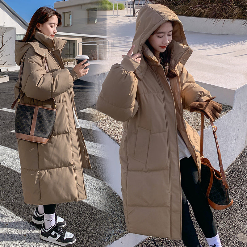 Loose Mid-length Puffer Down Jacket For Women