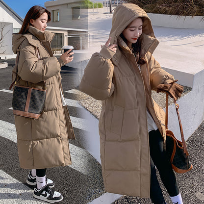Loose Mid-length Puffer Down Jacket For Women