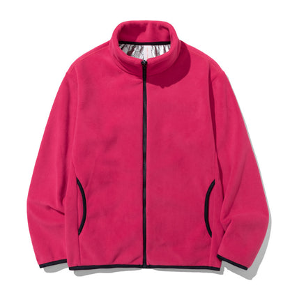 Mens StandUp Collar Fleece Jacket
