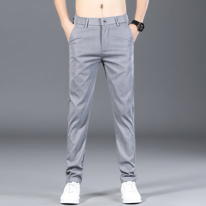 Black Plaid Mens Dress Pants