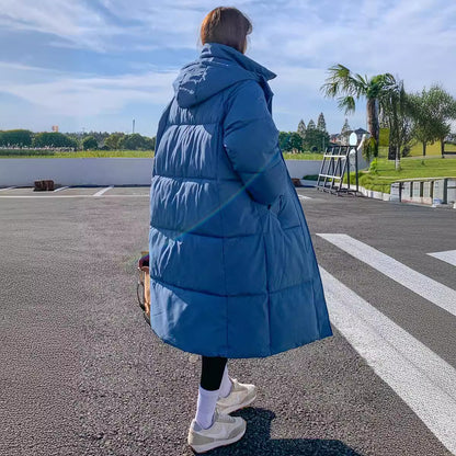 Loose Mid-length Puffer Down Jacket For Women