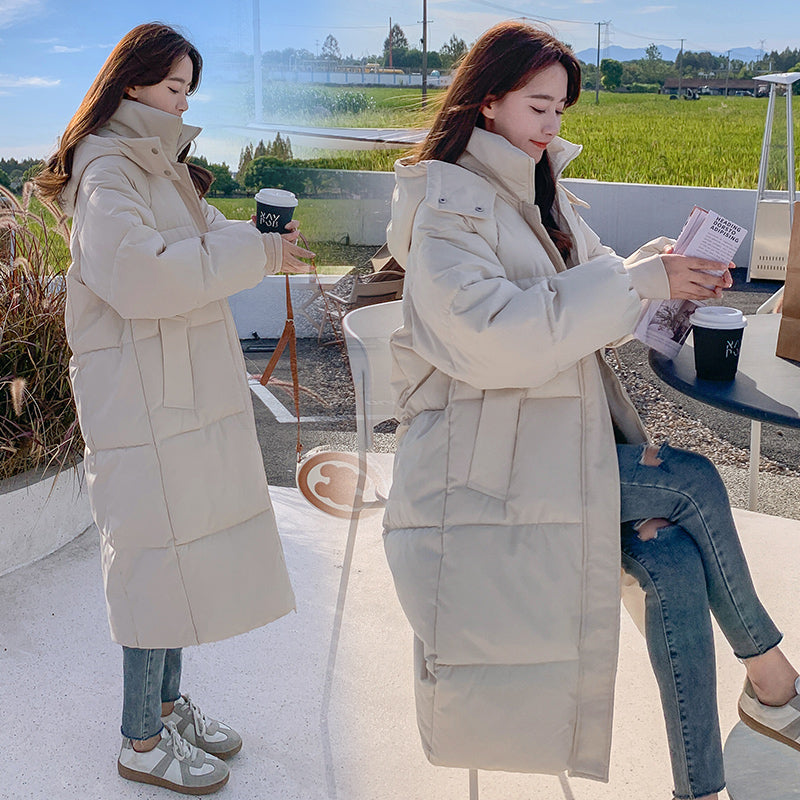 Loose Mid-length Puffer Down Jacket For Women