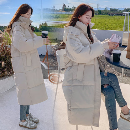 Loose Mid-length Puffer Down Jacket For Women