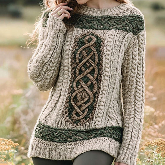 Stylish Personalized Casual Womens Wear With A Crew Neck And Long Sleeves