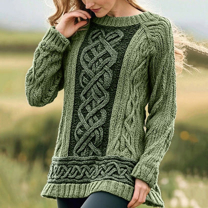 Stylish Personalized Casual Womens Wear With A Crew Neck And Long Sleeves