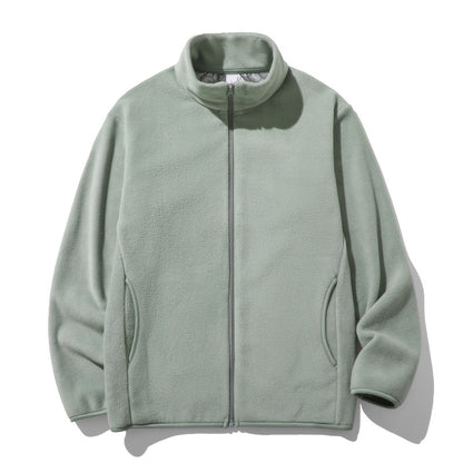 Mens StandUp Collar Fleece Jacket