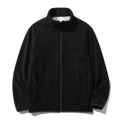 Mens StandUp Collar Fleece Jacket