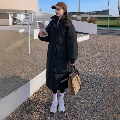 Loose Mid-length Puffer Down Jacket For Women