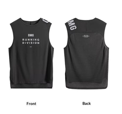 Breathable Tank Top Mens Loose Training Ice Silk Running T-Shirt Sports Fitness Wear Sleeveless Lightweight Style