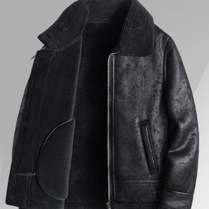 Men's Lamb Wool Coat Winter Clothing