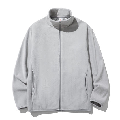 Mens StandUp Collar Fleece Jacket